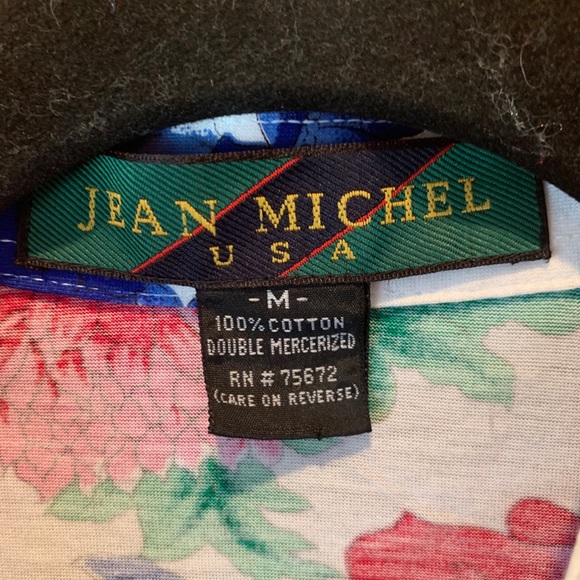 Floral cotton button down blouse size M - Picture 4 of 8